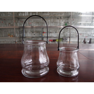 2PCS Glass Candle Holders